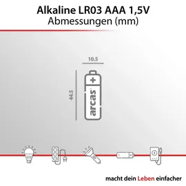 Arcas Alkaline AAA 1120 mAh 36 St.