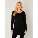 Base Level Longpullover Schwarz XXL