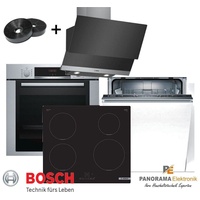 Bosch Sparset Autark Herdset Induktion + Spülmaschine + Dunstabzugshaube +Filter