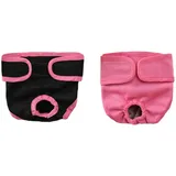 Oyccen 2 Stück Wiederverwendbare Hundewindeln Physiologische Hosen Unterwäsche Weibliche Hund Schutzhose Haustier Sanitär Windel