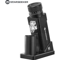 Starseeker E55 Pro Elektrische Kaffeemühle mit 55 mm Kegelmahlwerk aus Titanlegierung, 72 W AC-Motor, Schwarz, Professionelle Espressomühle mit stufenloser Einstellung und Anti-Pulverflug-Technologie, Geeignet für Zuhause und Café