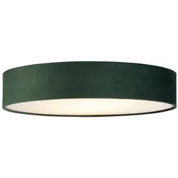Deckenleuchte Wohnzimmerlampe Schlafzimmerleuchte Küche rund E27 Samt grün weiß