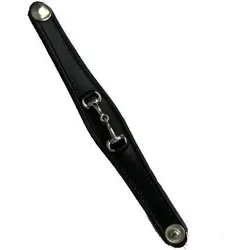 Lederarmband mit Wassertrense EQUESTRIAN QUEEN Josie Schwarz SCHWARZ M