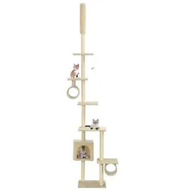 vidaXL Katzen-Kratzbaum 260 cm beige