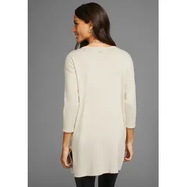 LAURA SCOTT Strickpullover mit 3/4 Ärmeln und Nietendetail, Gr. 38, beige, , 82906623-38