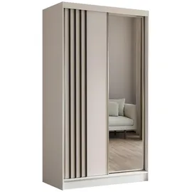 masseno Schwebetürenschrank NELVIA 120 x 216 x 61 cm Weiß