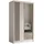 masseno Schwebetürenschrank NELVIA 120 x 216 x 61 cm Weiß