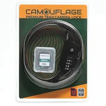 Camouflage Anti Theft Lock+ 64 GB Speicherkarte, Anti-Diebstahl-Schloss