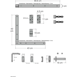 Plus Nostalgi Einzeltor inkl. Beschläge