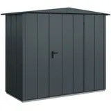 Hörmann Metall-Gerätehaus Berry Modern mit Satteldach Typ 1, 259 x 121 cm,anthrazitgrau,3,1 m2