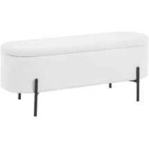 SalesFever Bettbank Schwarz/Weiß 110 x 44 x 40 cm