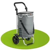 Juskys 3in1 Einkaufstrolley - 56 L Kapazität - Grau