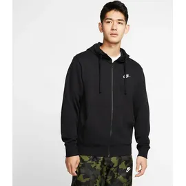 Nike Sportswear Club Herren-Kapuzenjacke Black/Black/White L