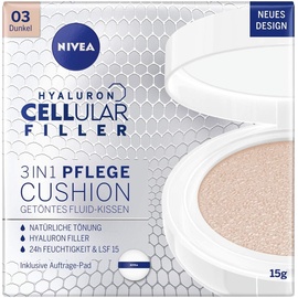 NIVEA Cellular 3IN1 Hyalurron Serum Foundation Hell LSF 15 3 dunkel 15 g