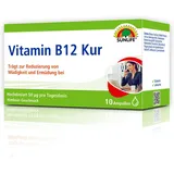 Sunlife Vitamin B12 Kur hochdosiert gegen Müdigkeit & Erschöpfung erhöht geistige Leistungsfähigkeit, 10 Ampullen à vegane Nährstoffe - Vitalboost