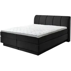 Boxspringbett  Ottawa ¦ grau ¦ Maße (cm): B: 188 H: 108