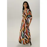 Aniston SELECTED Maxikleid Bunt Schwarz 40