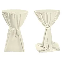 TexDeko Stehtischhusse Premium Creme Ø 60 cm