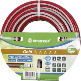 Floraworld Profi Wasserschlauch 3/4" 10 m rot