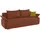 Collection AB Schlafsofa Kunstleder 2-Sitzer Orange