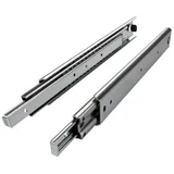 SO-TECH® Auszug Vollauszug belastbar bis 80 kg, Längen 250 - 1500 mm (2 St), Länge 1000 mm, Höhe 53,4 mm, kugelgelagert silberfarben 100 cm