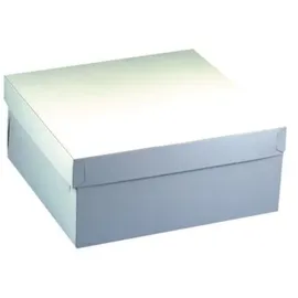 Papstar Tortenkartons mit Deckel eckig 30 cm x 30 cm x 13 cm 50 St. Weiß