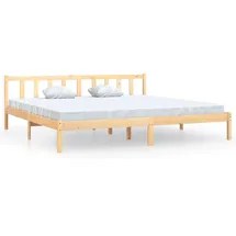 vidaXL Massivholzbett 180 x 200 cm Braun