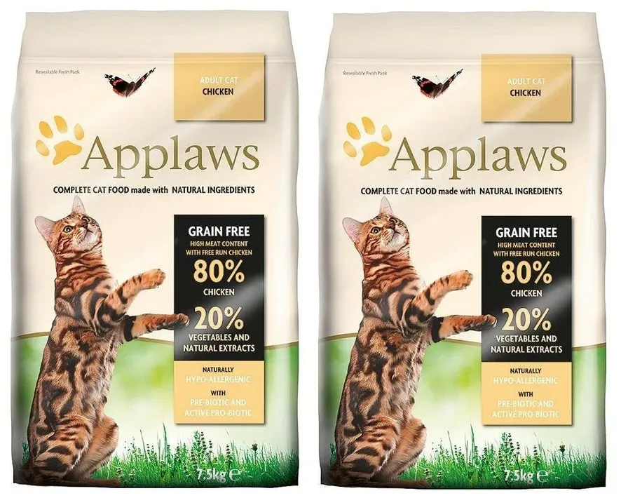 Applaws trockenes Katzenfutter mit Huhn 2x7,5kg (Rabatt für Stammkunden 3%)