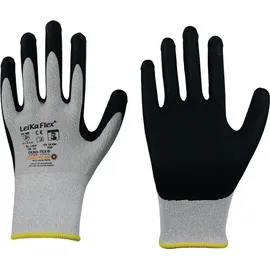 Leipold Handschuhe LeikaFlex® Touch 1464 Gr.9 grau/schwarz EN 388 PSA II 12