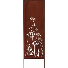 kapaga Sichtschutz Metall 160 x 50 cm Edelrost