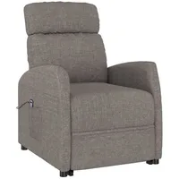 VidaXL Aufstehsessel Taupe Stoff