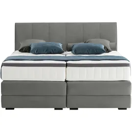 Livetastic Novel Boxspringbett 160 x 200 cm H2 Hellgrau