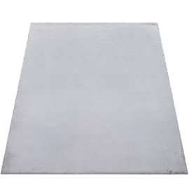 Paco Home Fellteppich »Rabbit 780«, rechteckig, 26 mm Höhe, Kunstfell, Kaninchenfell-Haptik, ein echter Kuschelteppich, Uni-Farben grau