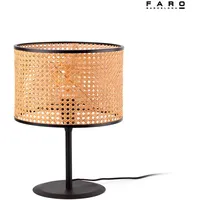 FARO Tischleuchte E27, IP20, schwarz,