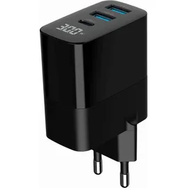 Gembird TA-UC-PDQC30LCD-BK-02 GaN 30W 3 Ports LCD Schwarz