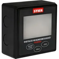 STIER Digitales Neigungsmessgerät Premium+, LCD-Display, +-0,2°