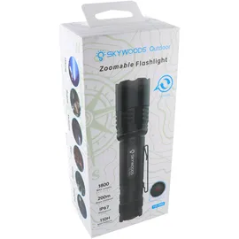 skywoods Taktische Lampe TZL1800 – 1.800 Lumen, 18650 Akku, USB-C