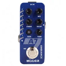 Mooer A7 Ambiance Reverb-Effektpedal für Gitarre mit 7 Hall Modi, Infinite Trails und Presets
