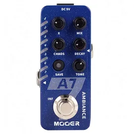 Mooer A7 Ambiance Reverb-Effektpedal für Gitarre mit 7 Hall Modi, Infinite Trails und Presets