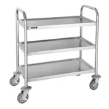 Vogue Abräumwagen 3 Etagen 825 x 710 x 405 mm Silber