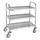 Vogue Abräumwagen 3 Etagen 825 x 710 x 405 mm Silber