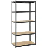 Juskys Lagerregal Basic 200 x 100 x 60 cm grau
