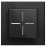 eQ-3 Homematic IP Smart Home Set Glastaster -schwarz, 1-fach-Glasrahmen, 1x WGS-A, 1x GF1-A