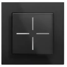 eQ-3 Homematic IP Smart Home Set Glastaster -schwarz, 1-fach-Glasrahmen, 1x WGS-A, 1x GF1-A