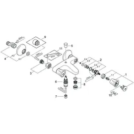 Grohe Costa Zweihandwannenmischer (25450001)
