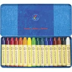 STOCKMAR Wachsmalstift 16ST ungiftig WF 32000 o.Hülse Bienenwachs