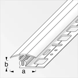 Alfer Übergangs-Profil 1 m, 25 x 7 mm Alu eloxiert gebürstet schwarz