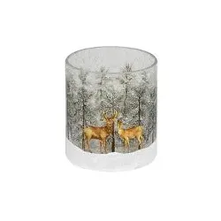 Windlicht Akron Hirsche 10cm