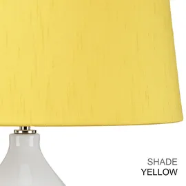 Elsteadlighting Elstead Lighting Isla Tischlampe E27 Poliertes Nickel, Weiß, Rot