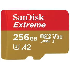 SanDisk Extreme microSDXC UHS-I U3 V30 A2 256 GB